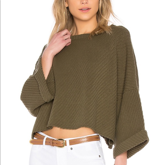 FREE PEOPLE I CAN'T WAIT  SWEATER - Picture 1 of 6